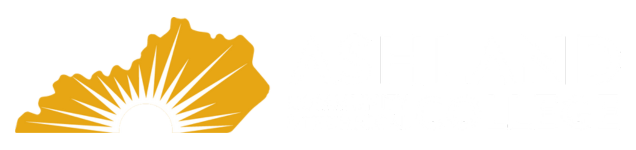 Ashland Community and Technical College with Kentucky State Logo and 16 rays of sunshine.
