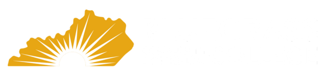 Bluegrass Community & Technical College with Kentucky State Logo and 16 rays of sunshine.